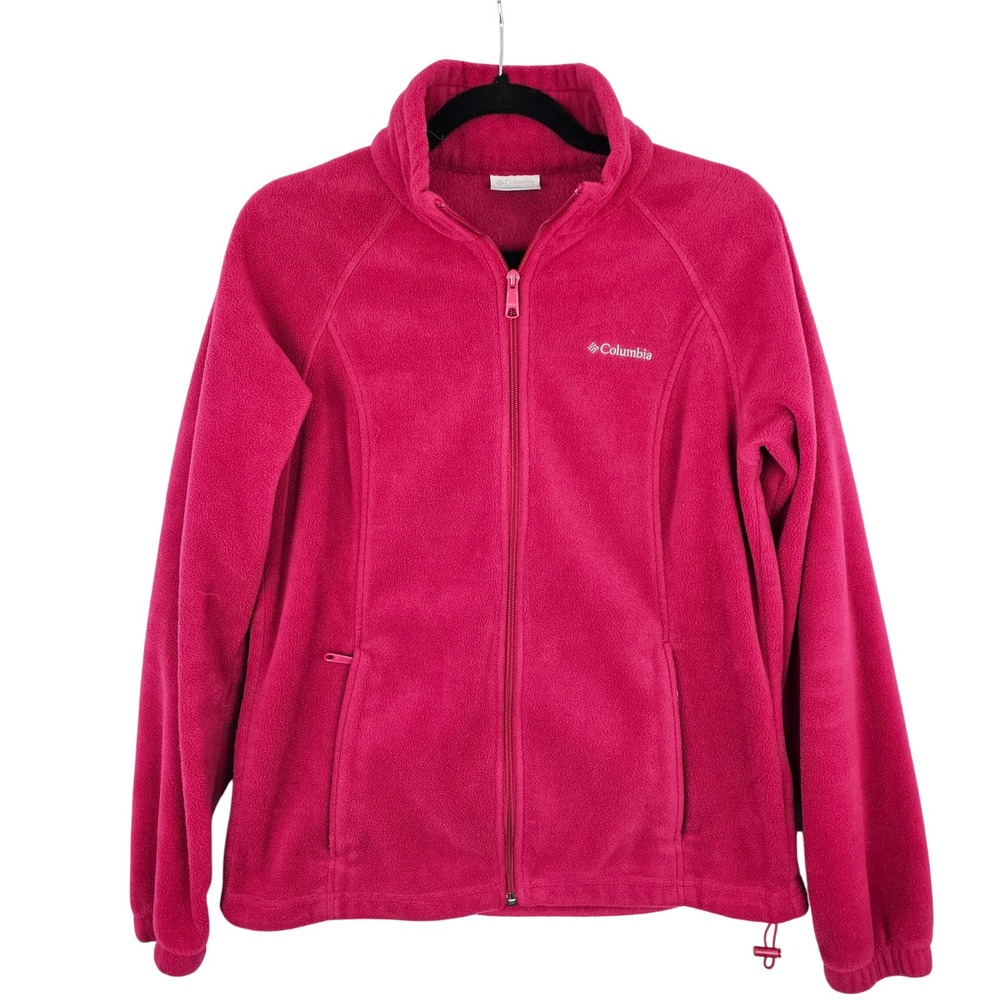 Columbia Women's Benton Springs Full Zip Fleece Jacket Pink Large